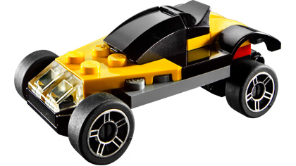 Yellow Sports Car 4947 Lego Building Instructions