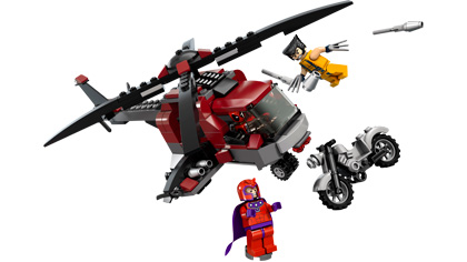 lego wolverine chopper showdown 6866